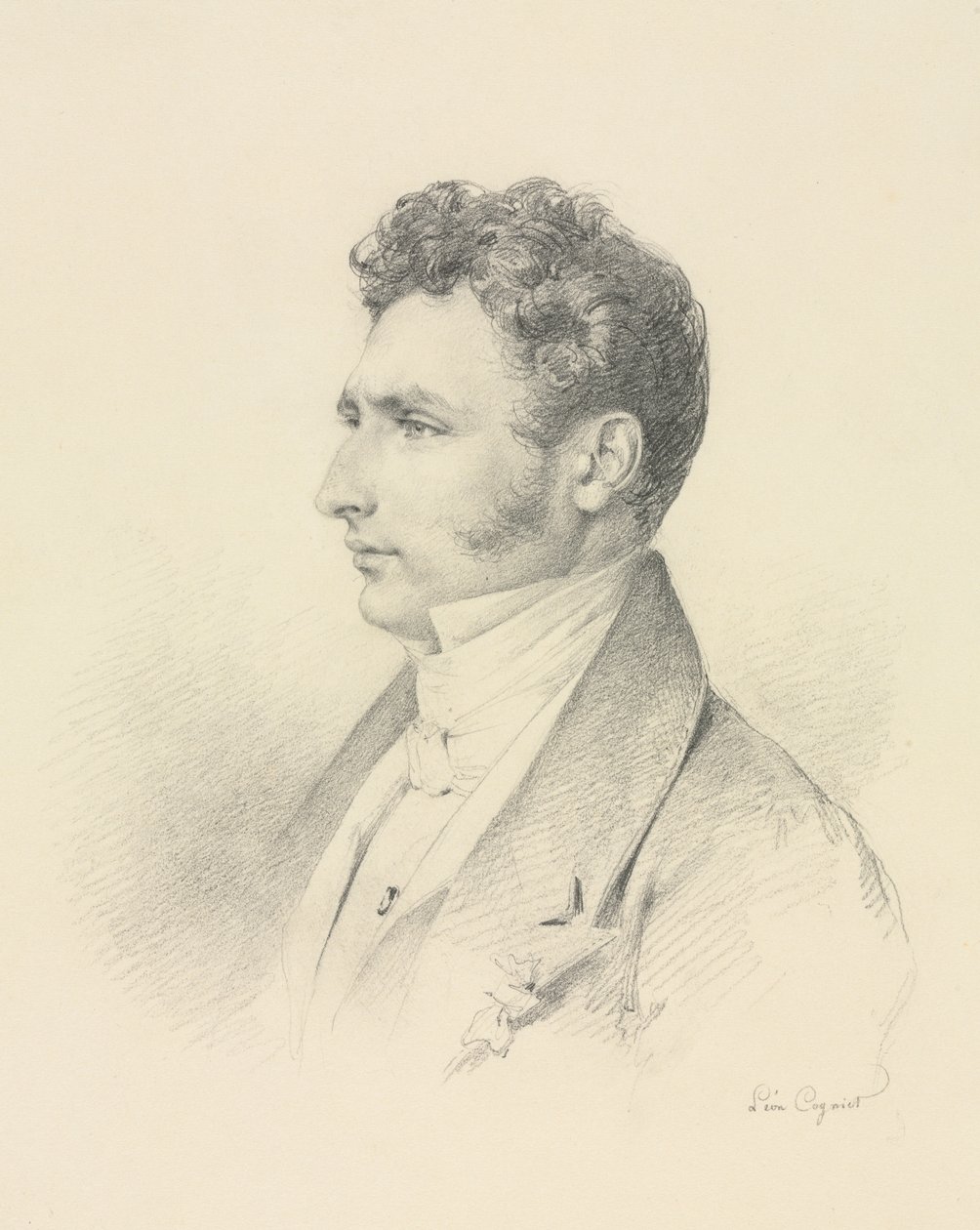 Portrét gentlemana, c. 1835. od Léon Cogniet