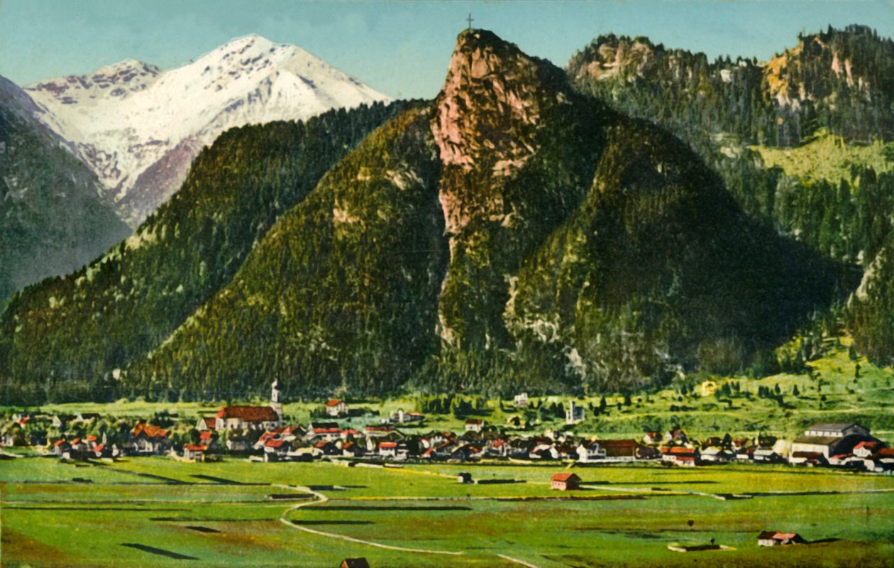 Oberammergau, Bavorsko, Německo c1922. od Lorenz Fränzl