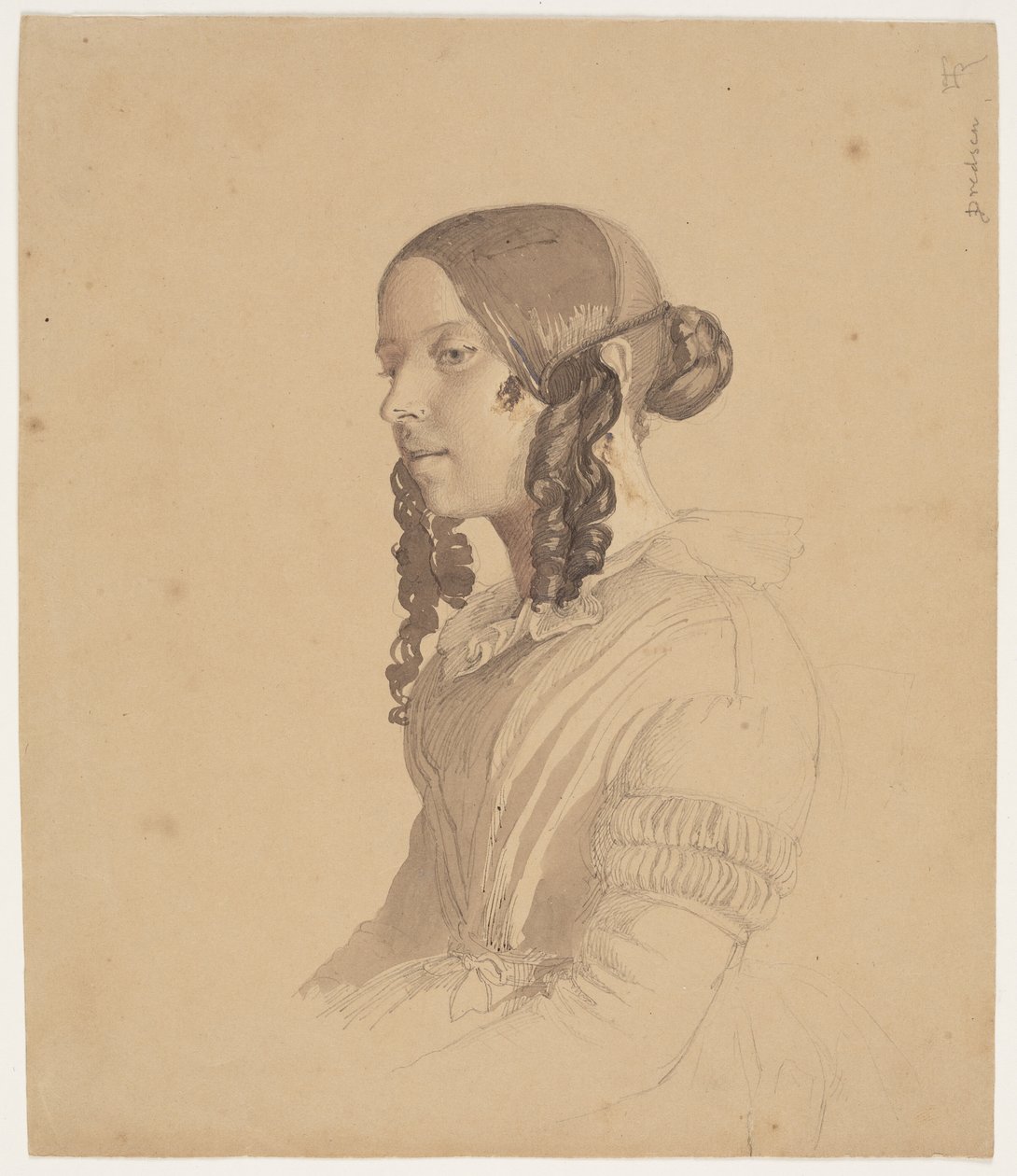 Ženský portrét (Helene v. Germadt) od Lorenz Frølich