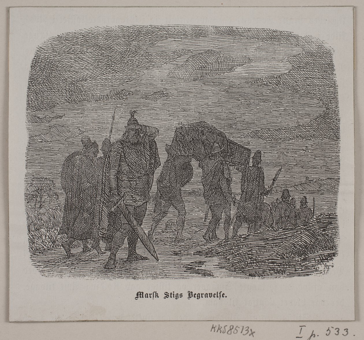 Pohřeb Marska Stiga od Lorenz Frølich