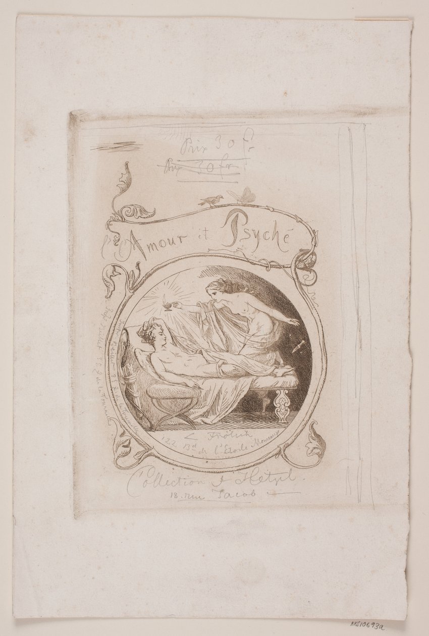 Omslag k "Amor a Psyche" od Lorenz Frølich
