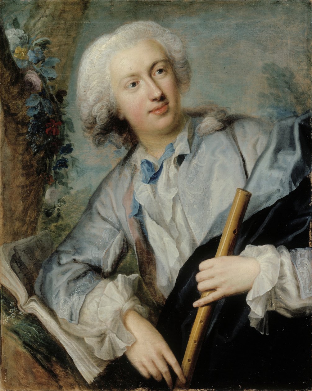 Hráč na flétnu, 1734. od Lorenz Pasch the Elder