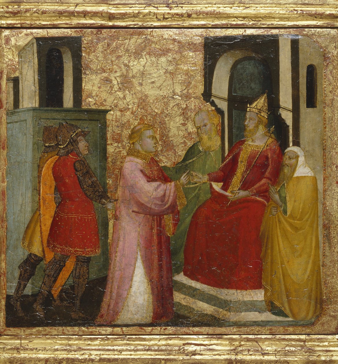 Svatý Vavřinec před soudem prefekta Valeriana od Lorenzo di Niccolò