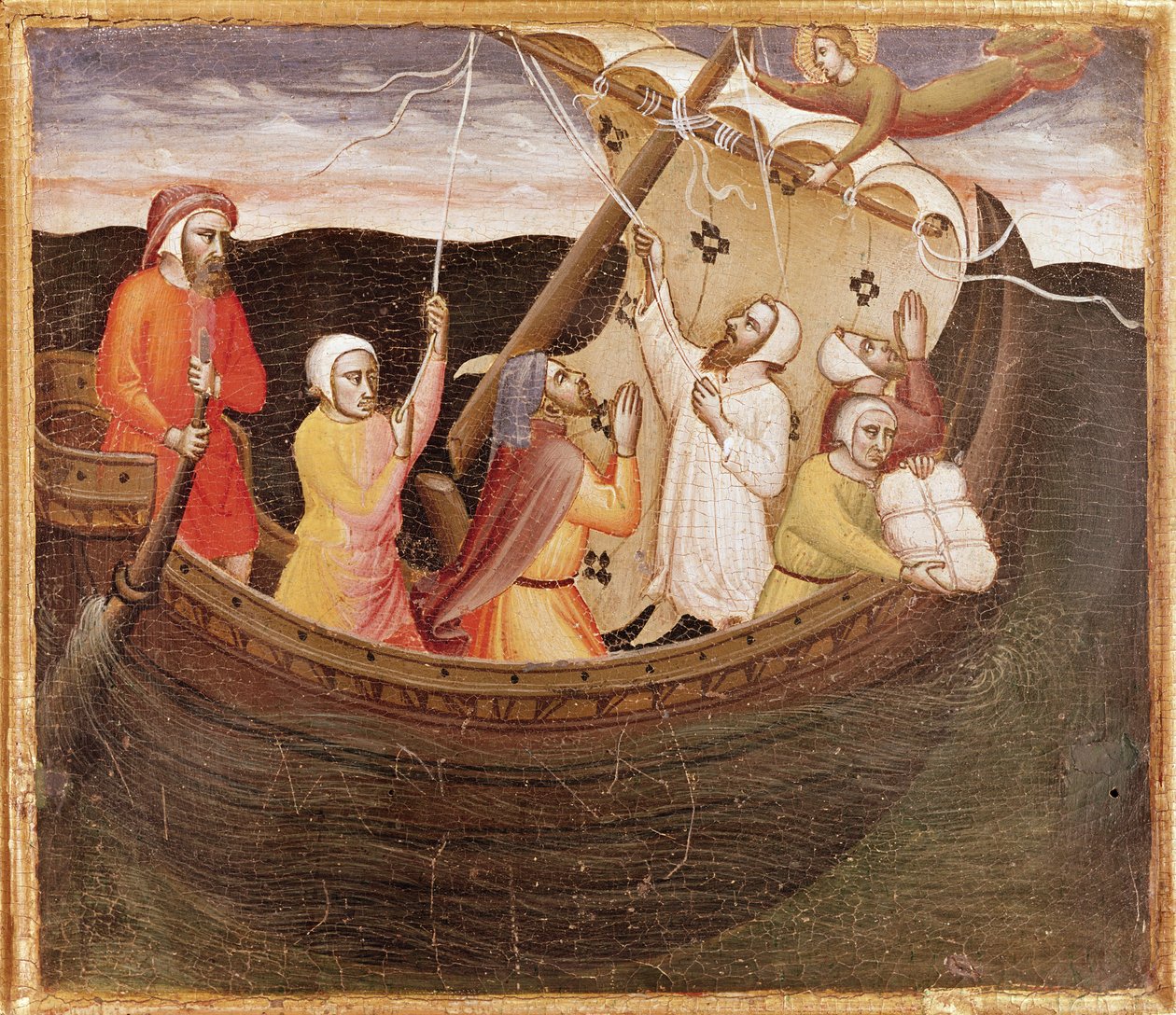 St. Fina zachraňující rybáře od Lorenzo di Niccolò