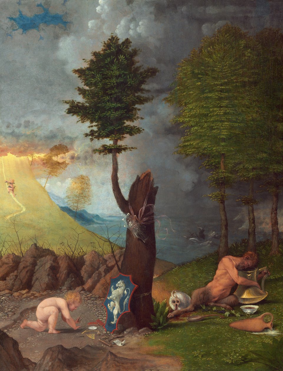 Alegorie ctnosti a neřesti od Lorenzo Lotto