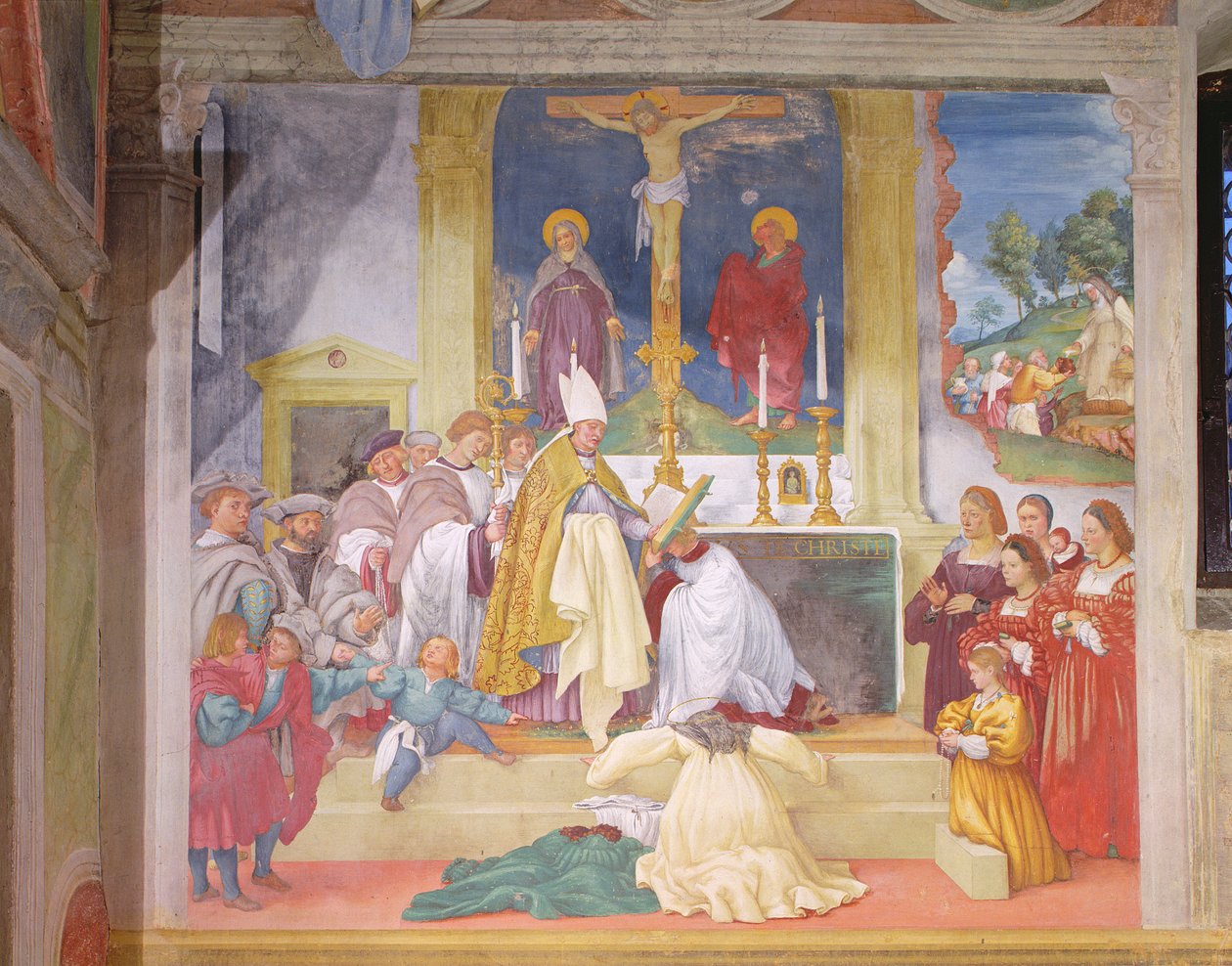 Oděv svaté Brigidy, 1524 od Lorenzo Lotto