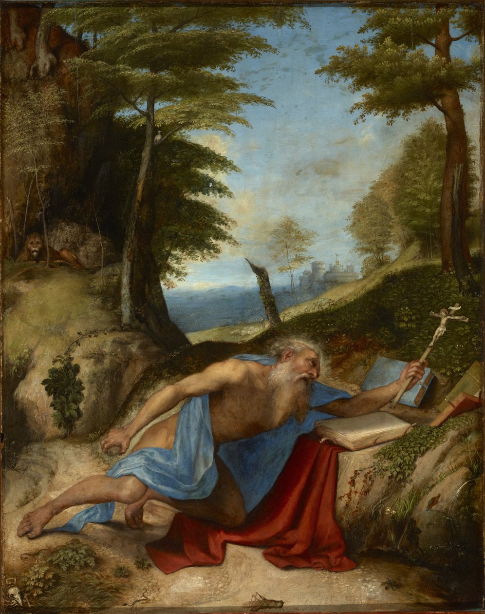 Svatý Jeroným kajícník od Lorenzo Lotto