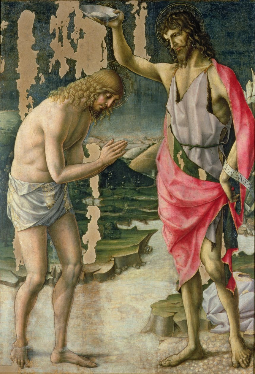 Křest Krista (tempera na panelu) od Lorenzo d Alessandro da Severino II