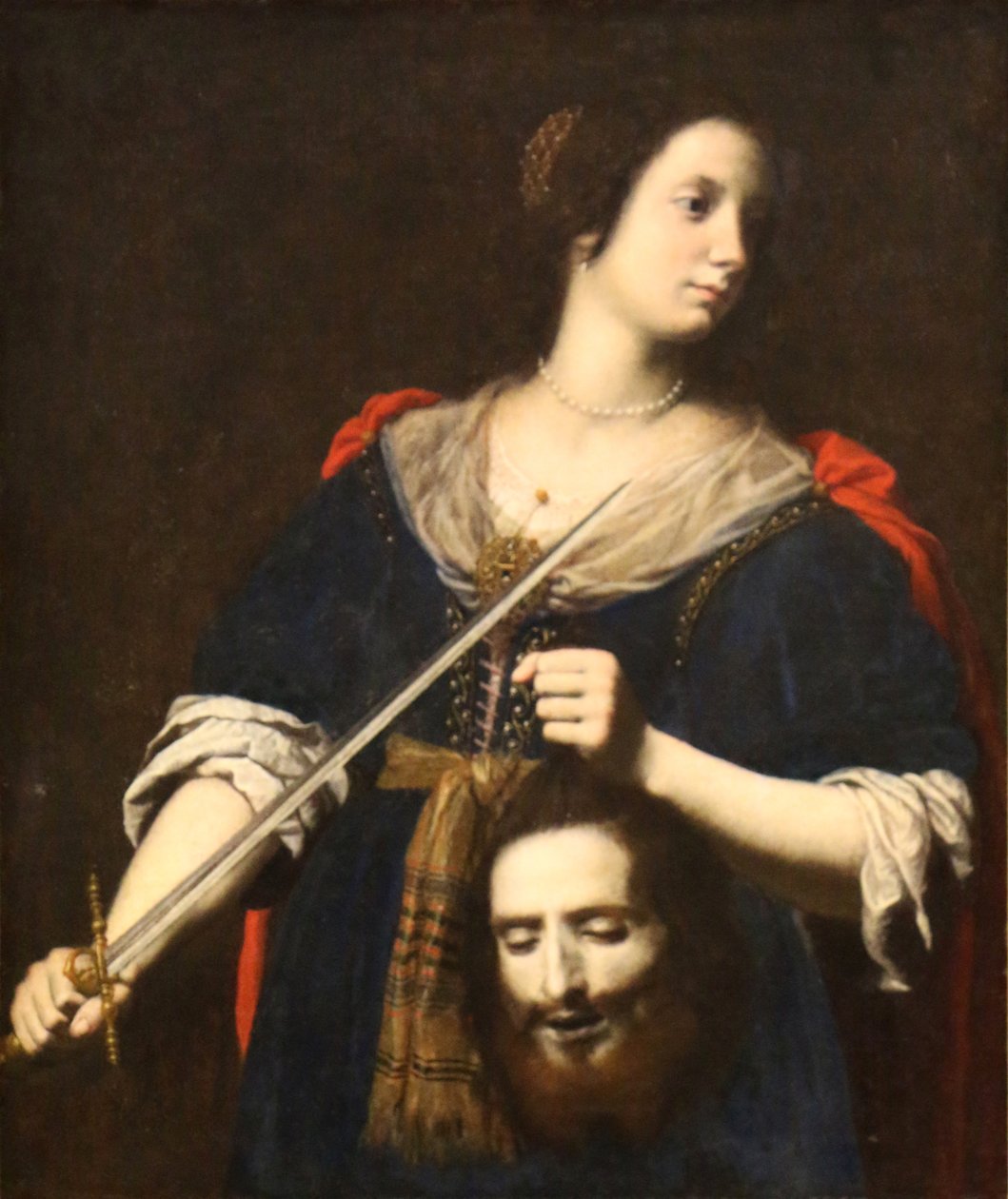 Judita drží Holofernovu hlavu. od Lorenzo Lippi