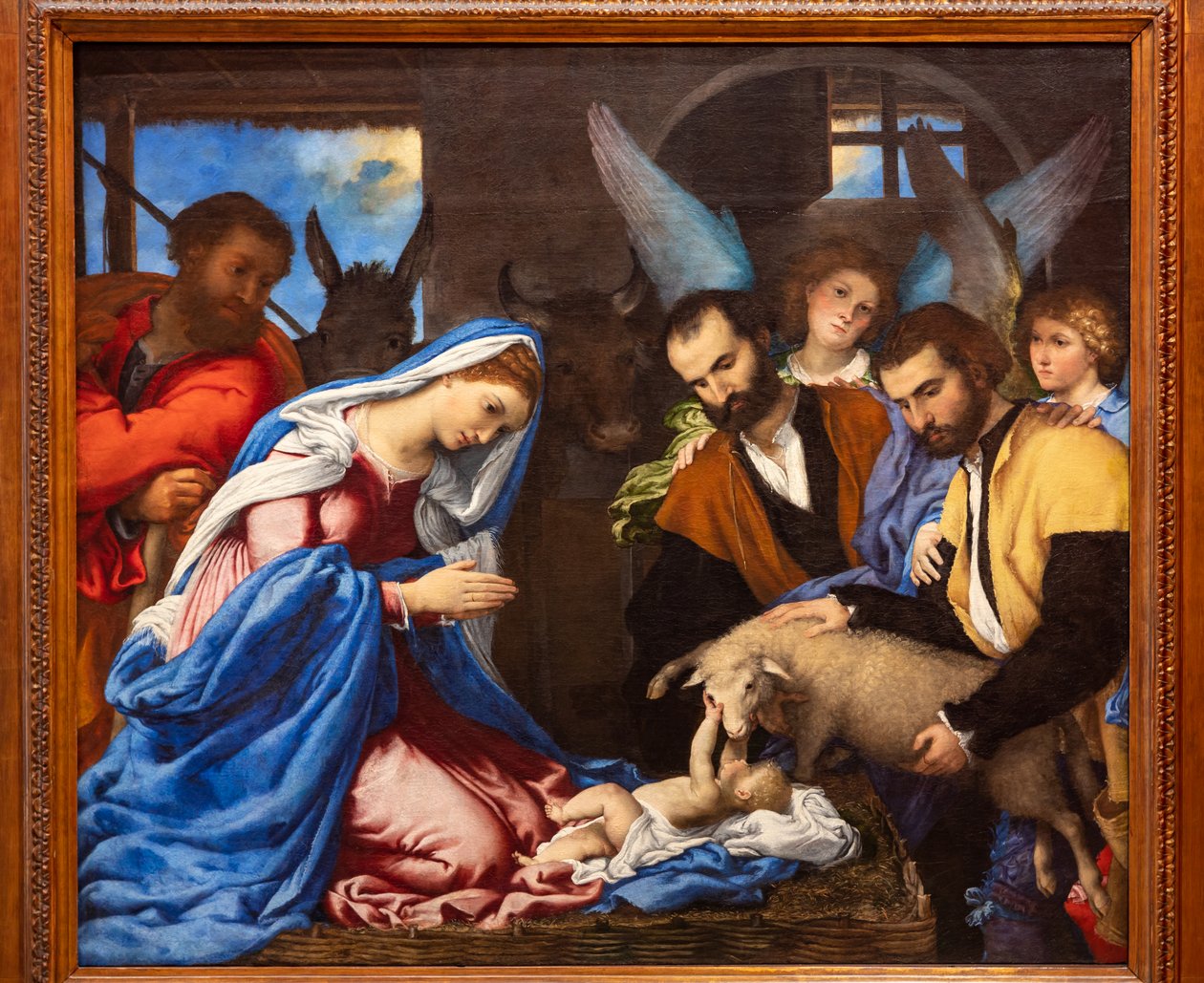 Klanění pastýřů od Lorenzo Lotto