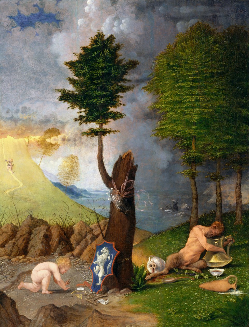 Alegorie ctnosti a neřesti od Lorenzo Lotto