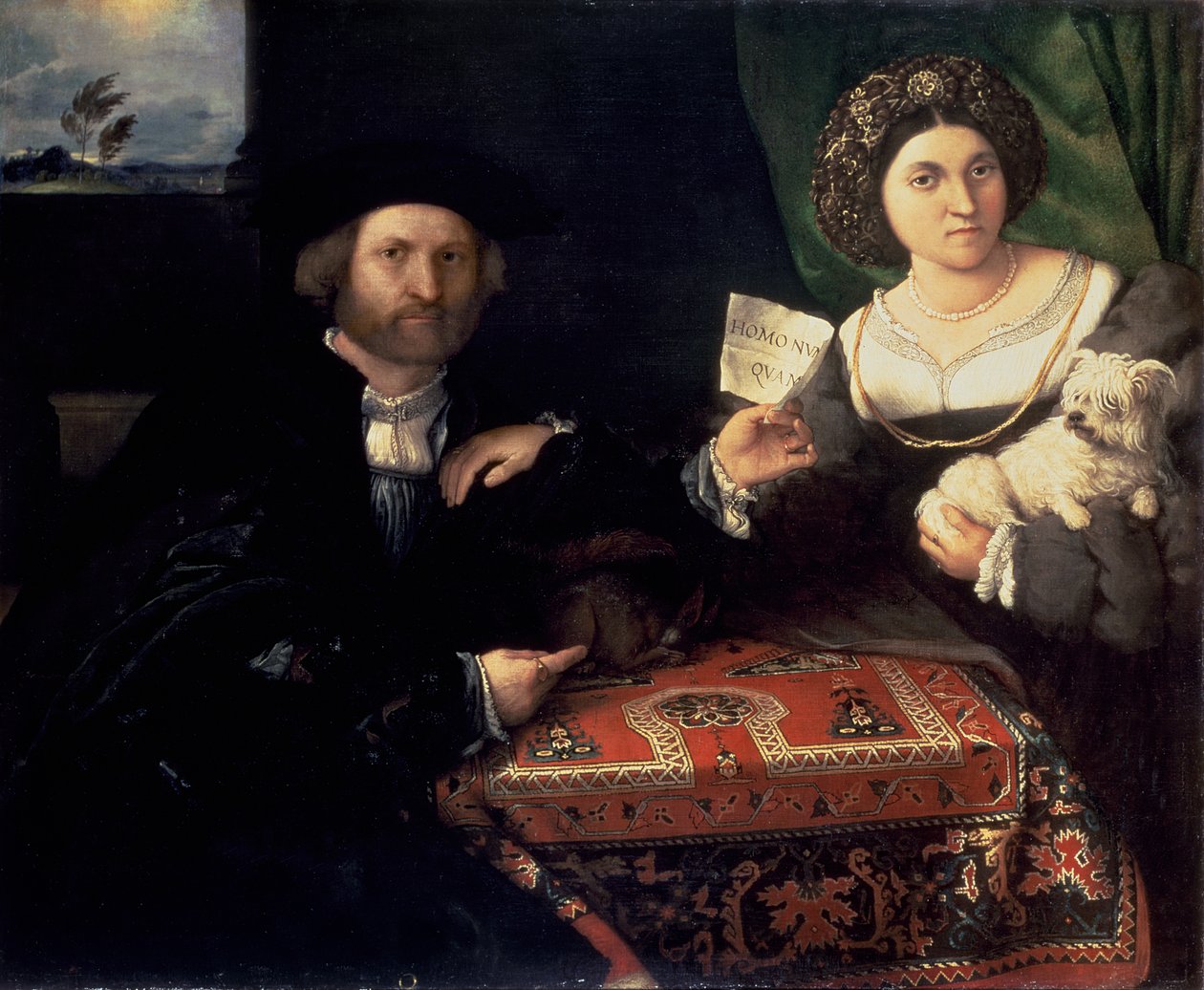 Manžel a manželka, kolem 1523 od Lorenzo Lotto