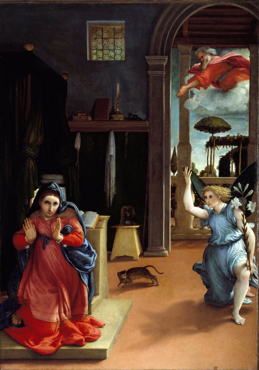 Zvěstování od Lorenzo Lotto