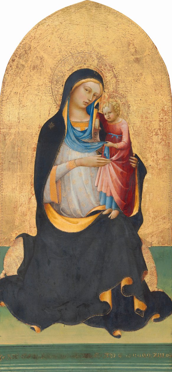 Madonna a dítě od Lorenzo Monaco
