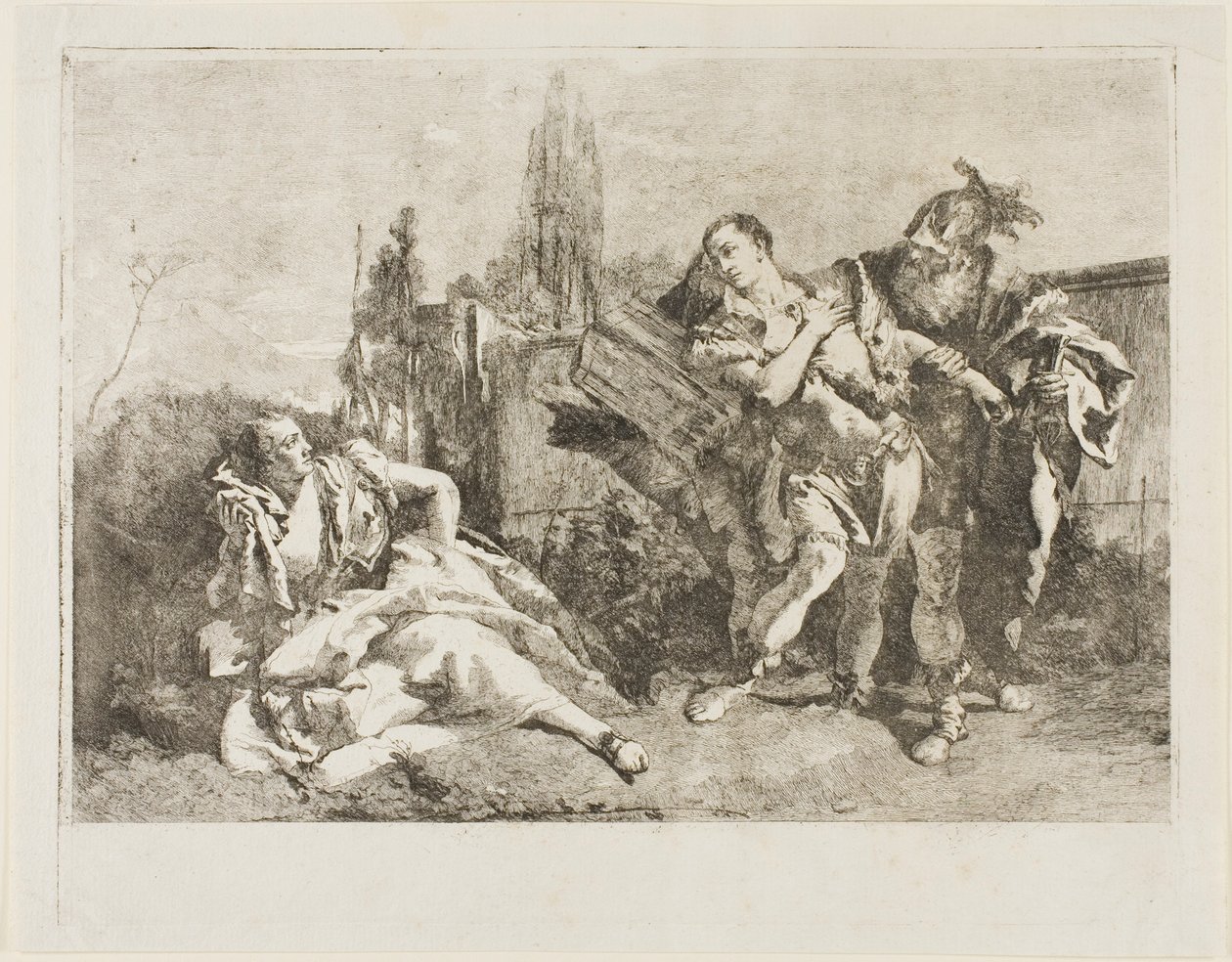 Rinaldo odchází z Armidy od Lorenzo Tiepolo