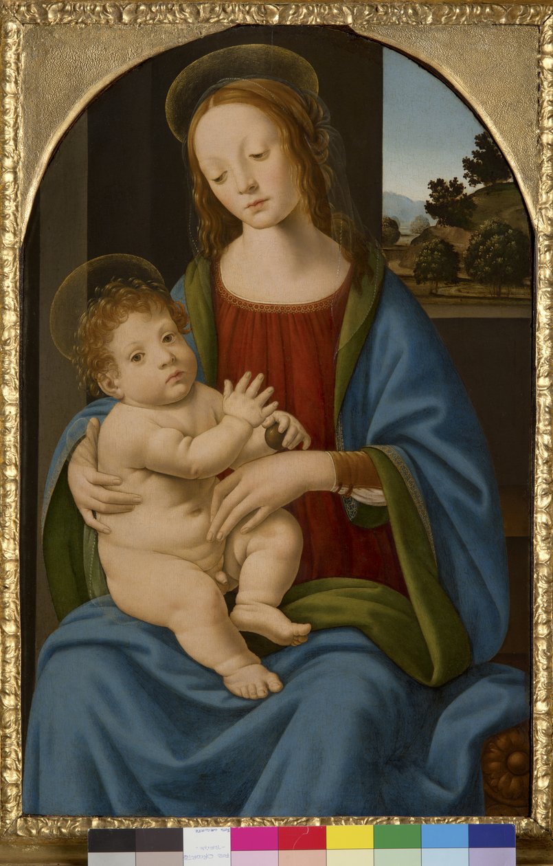 Madona s dítětem, 1485-90 od Lorenzo di Credi