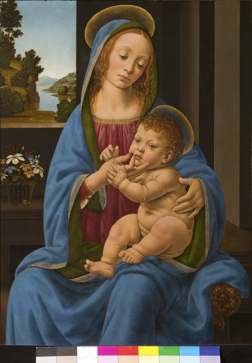 Madona s dítětem, 1485-90 od Lorenzo di Credi