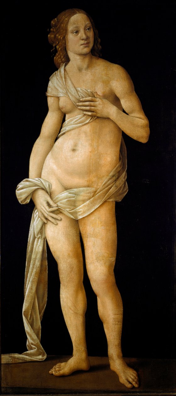 Venuše (tempera na dřevě, cca 1490) od Lorenzo di Credi
