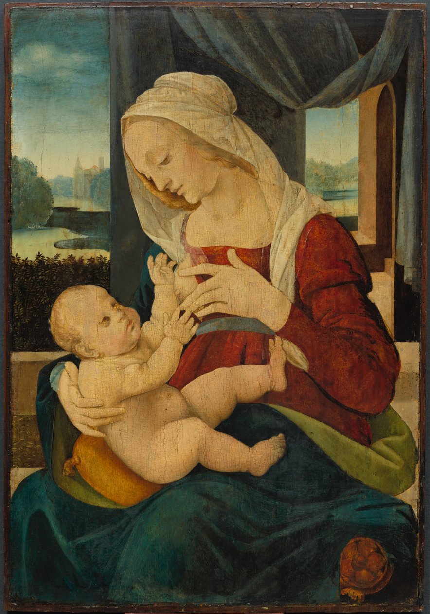 Panna a dítě, 1400s. od Lorenzo di Credi