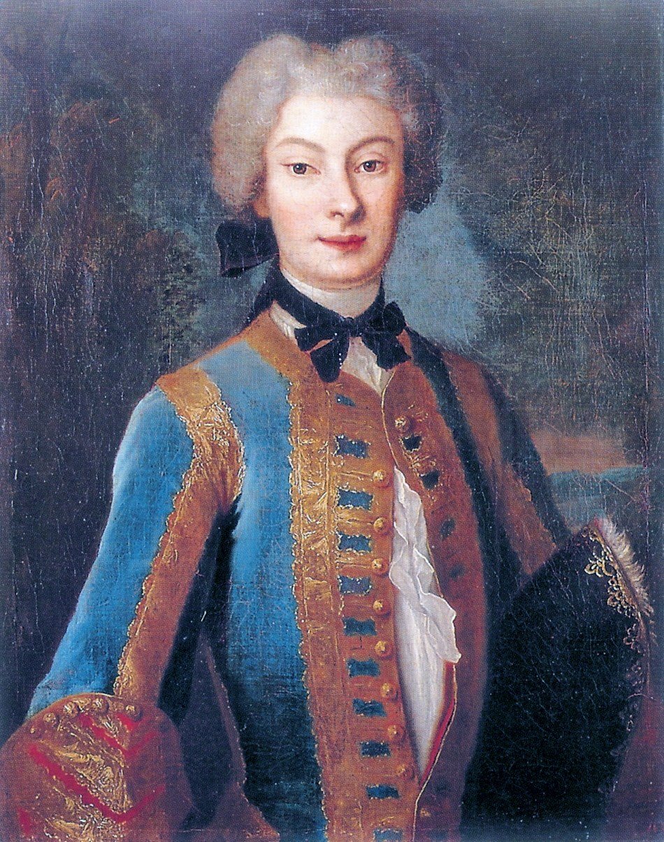 Anna Orzelska v jezdeckém zvyku od Louis de Silvestre