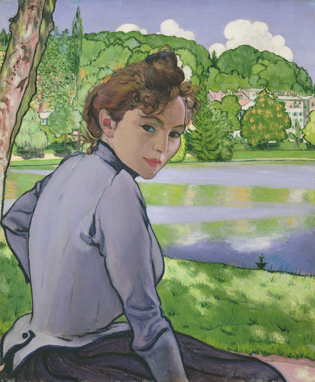 Žena u jezera, 1889 od Louis Anquetin