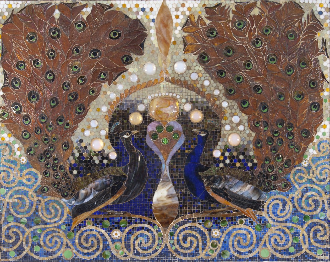 Páví mozaika ze vstupní haly domu Henryho O. Havemeyera, New York od Louis Comfort Tiffany