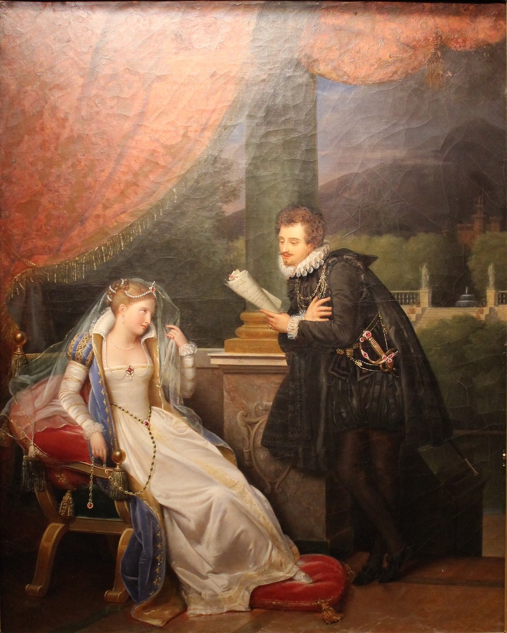 Tasso čte princezně Eleonore dEste od Louis Ducis