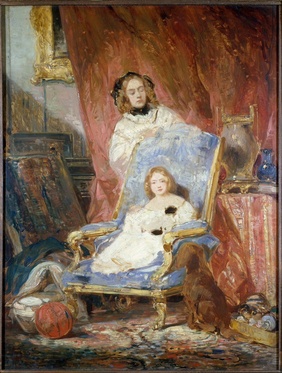 Madame Eugene Isabey a její dcera od Eugene Isabey