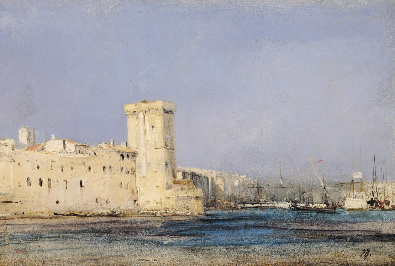 Mořská pevnost, 19. století od Eugene Isabey