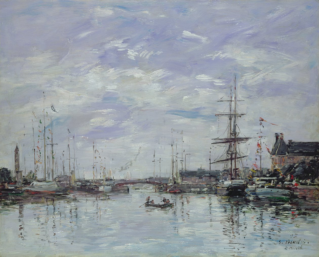 Deauville, dok, 1892 (panel) od Eugene Louis Boudin