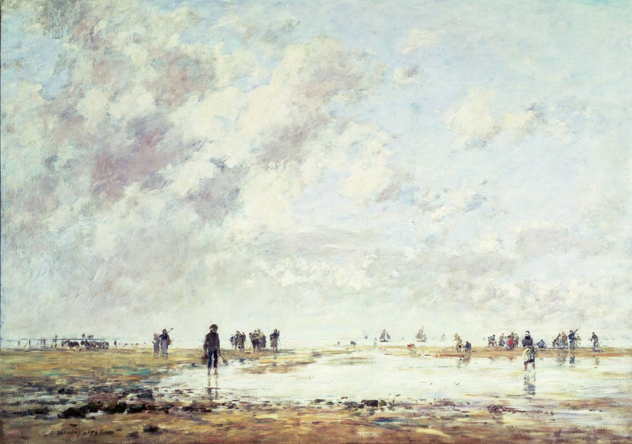 Odliv v Etaples, 1886 od Eugene Louis Boudin