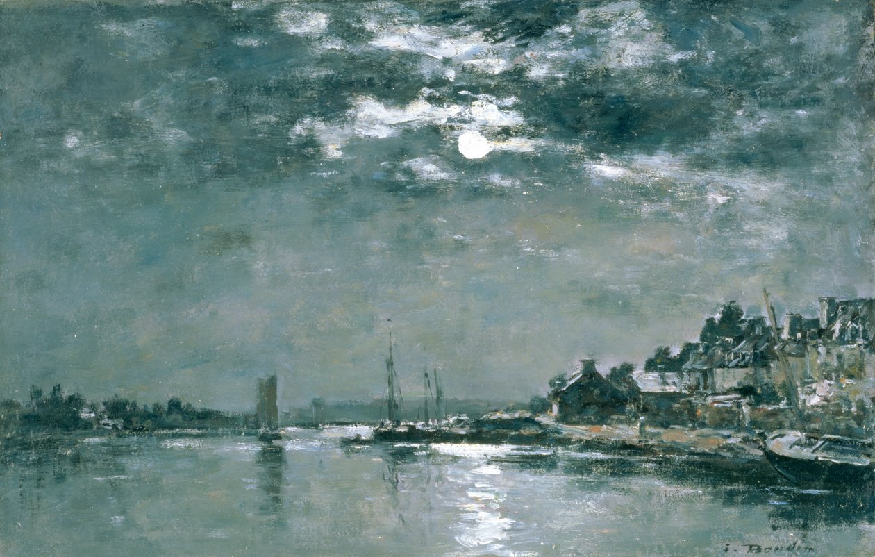 Měsíční krajina od Eugene Louis Boudin