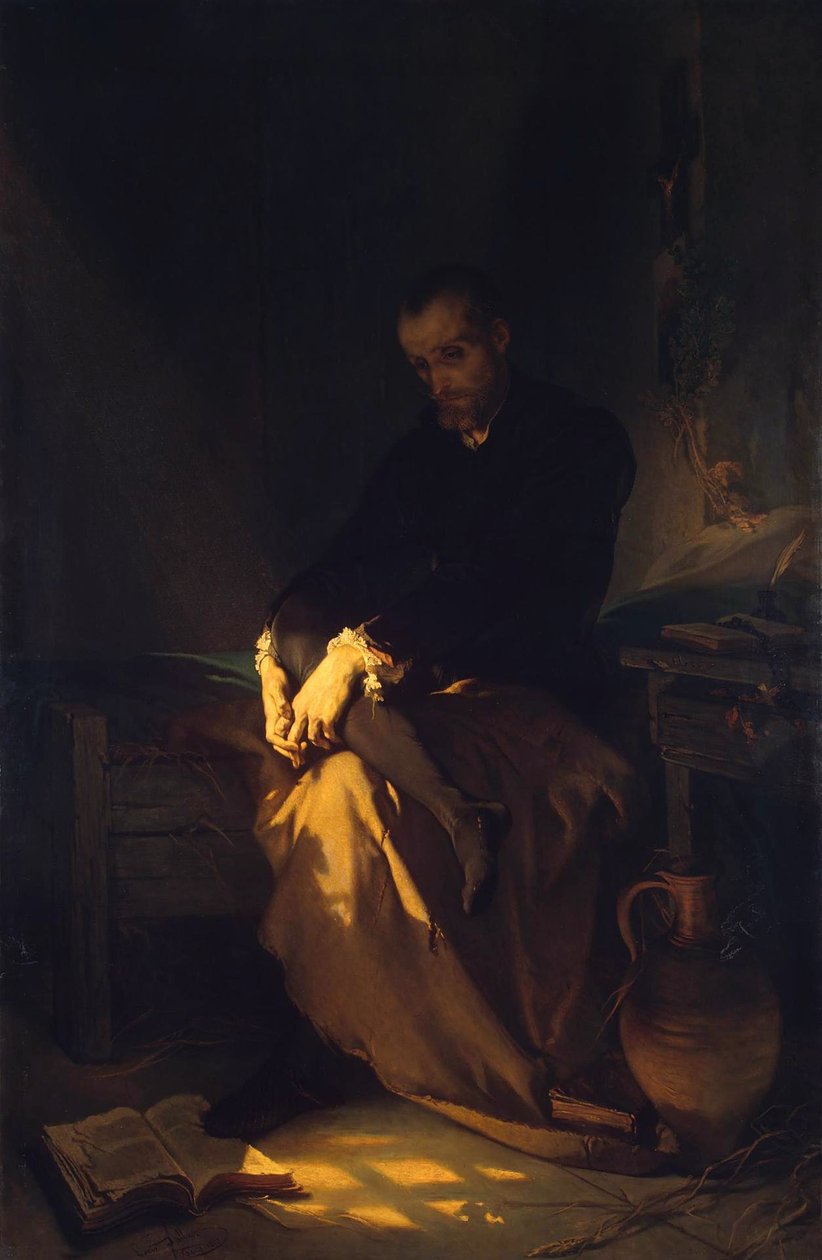 Jezevec ve vězení, 1853 od Louis Gallait