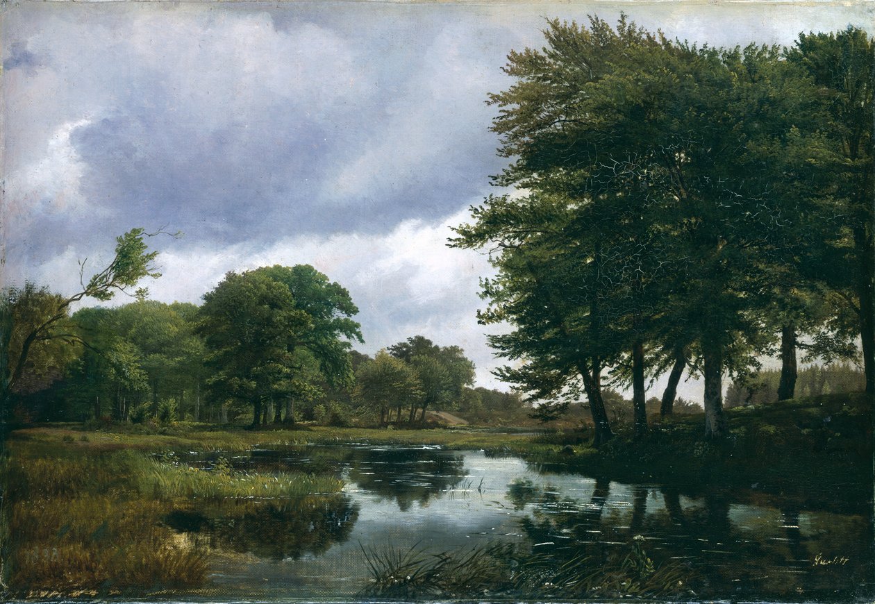 Krajina v Silkeborgu, 1833 od Louis Gurlitt