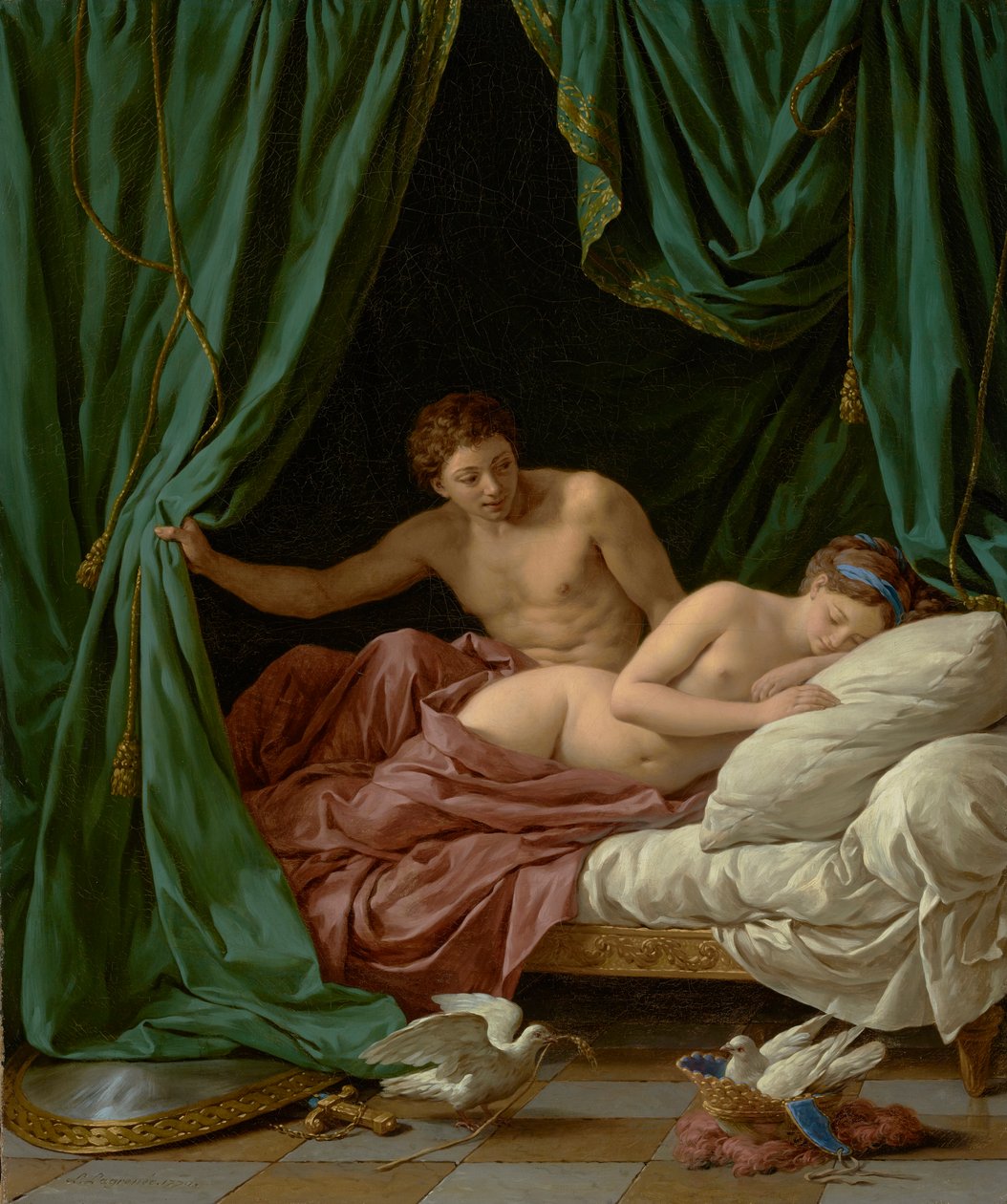 Mars a Venuše, Alegorie míru, 1770 od Louis Jean François Lagrenée
