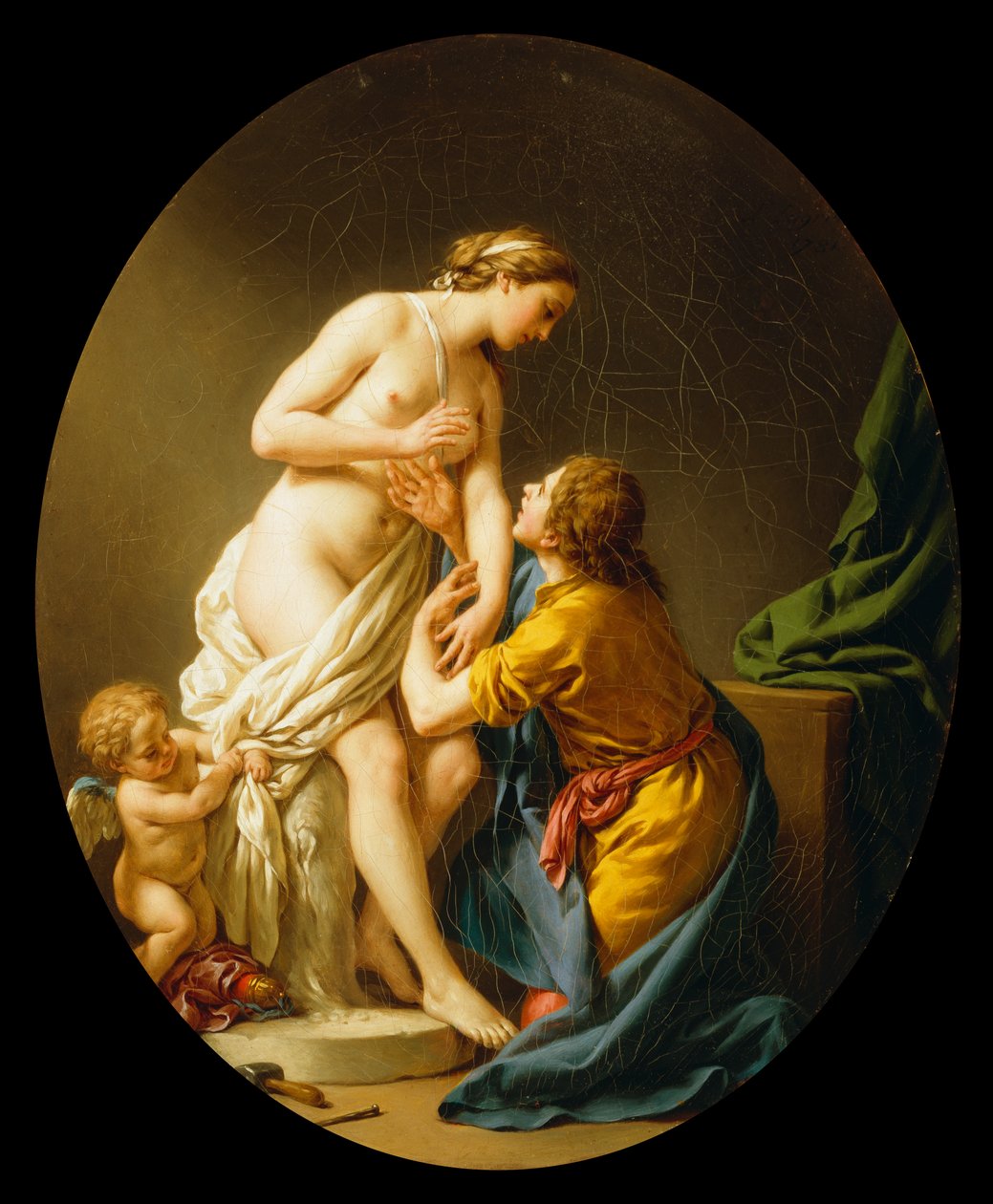 Pygmalion a Galatea, 1781 od Louis Jean François Lagrenée