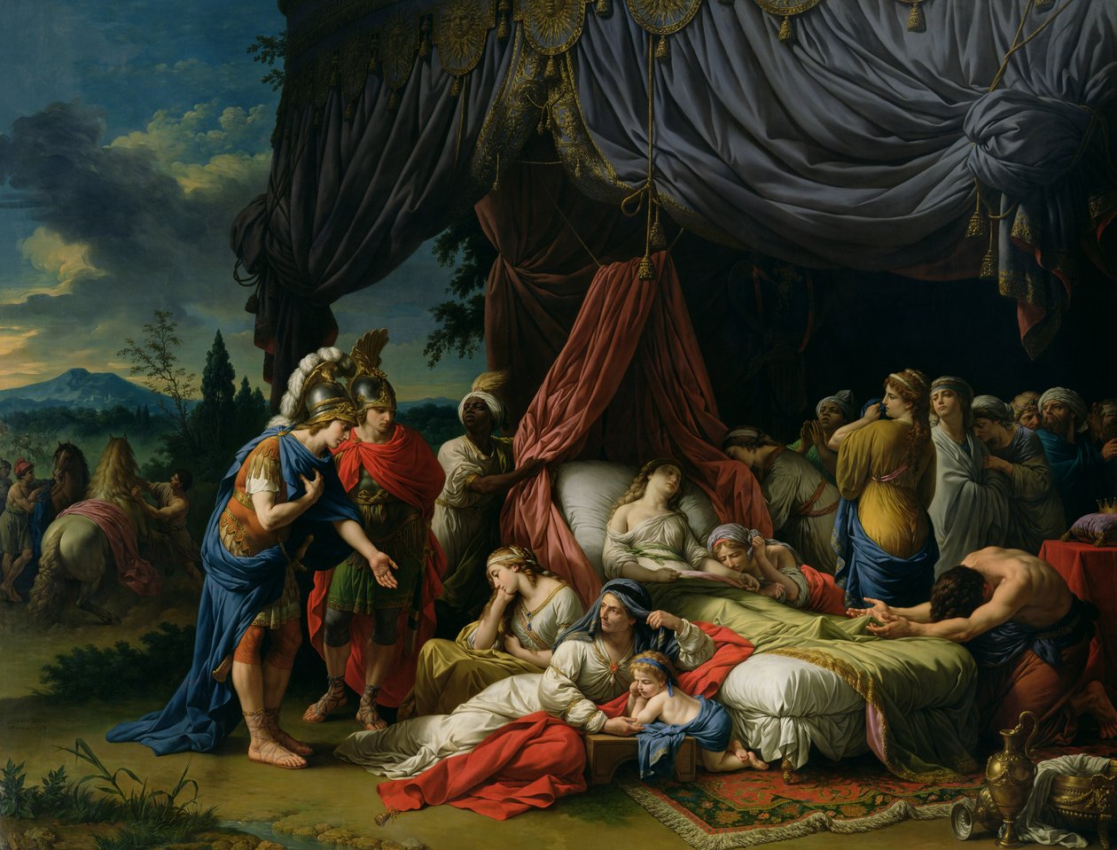 Smrt manželky Dareia III. (399-330 př.nl) 1785 od Louis Jean François Lagrenée