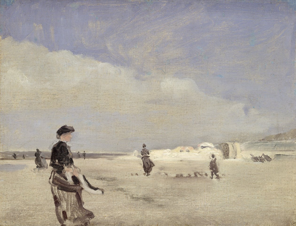Na pláži na Norderney od Louis Kolitz