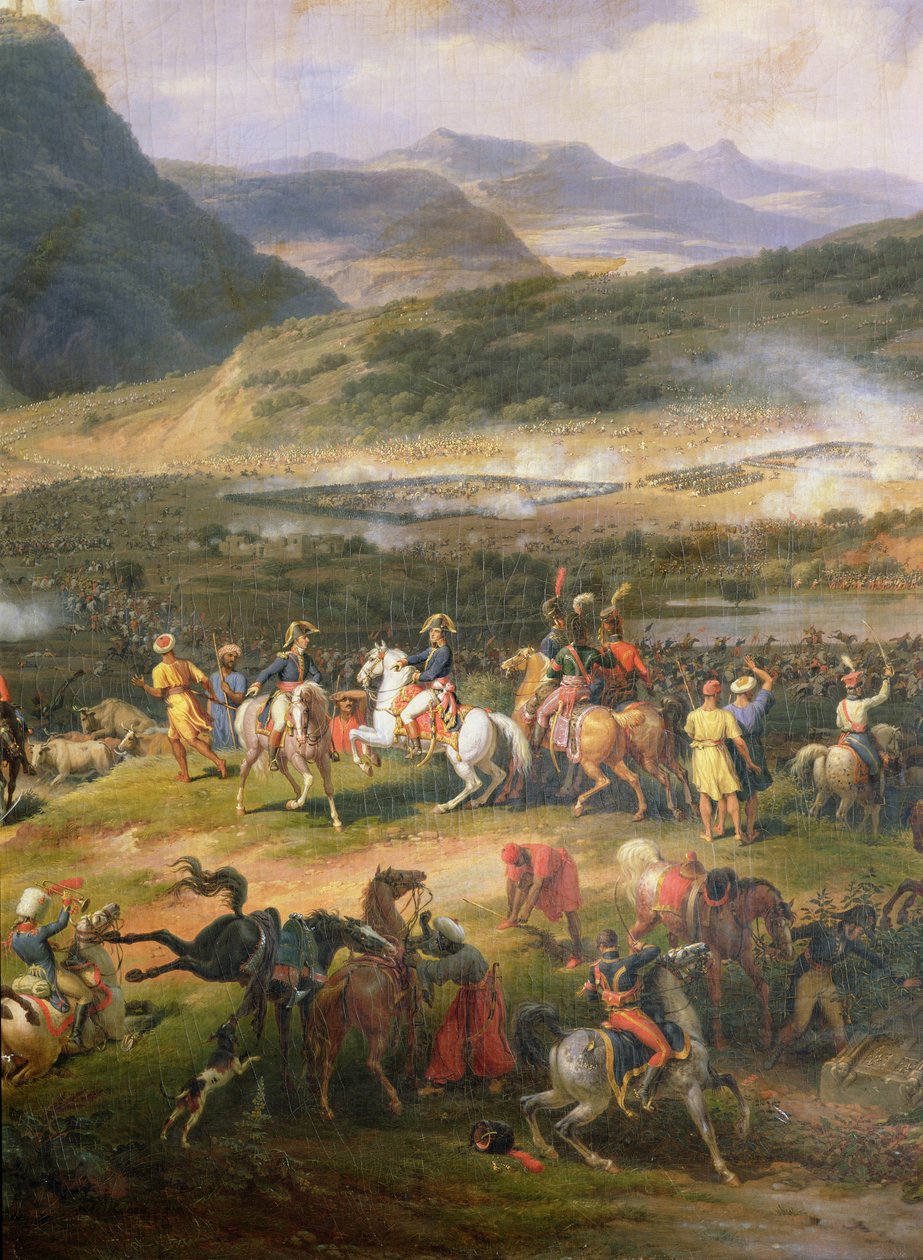 Bitva u Mount Thabor, 16. dubna 1799, detail Napoleona a jeho štábu, 1808 (detail 174808) od Louis Lejeune