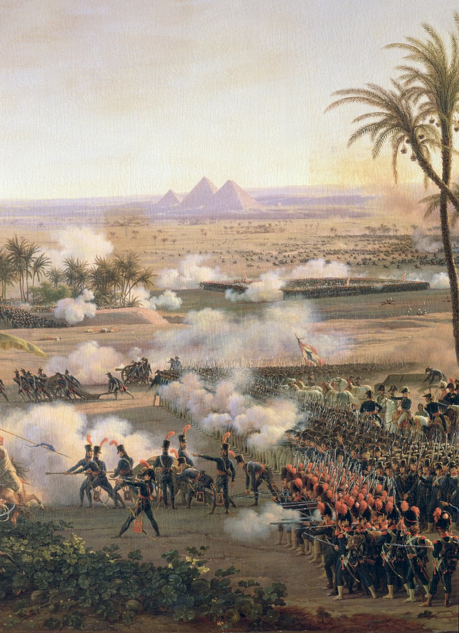 Bitva u pyramid, 21. července 1798, 1806 (detail) od Louis Lejeune