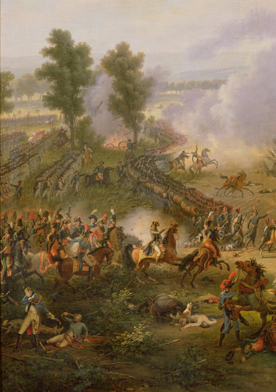 Bitva u Marenga, detail Napoleona Bonaparta (1769-1821) a jeho majora, 1801 (viz také 28336) od Louis Lejeune