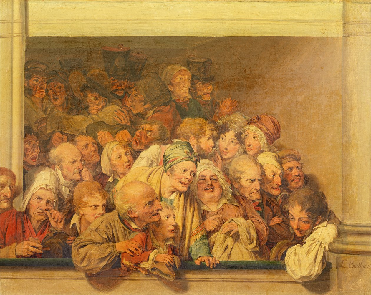 Poor Box v Opeře, 1830 od Louis Leopold Boilly
