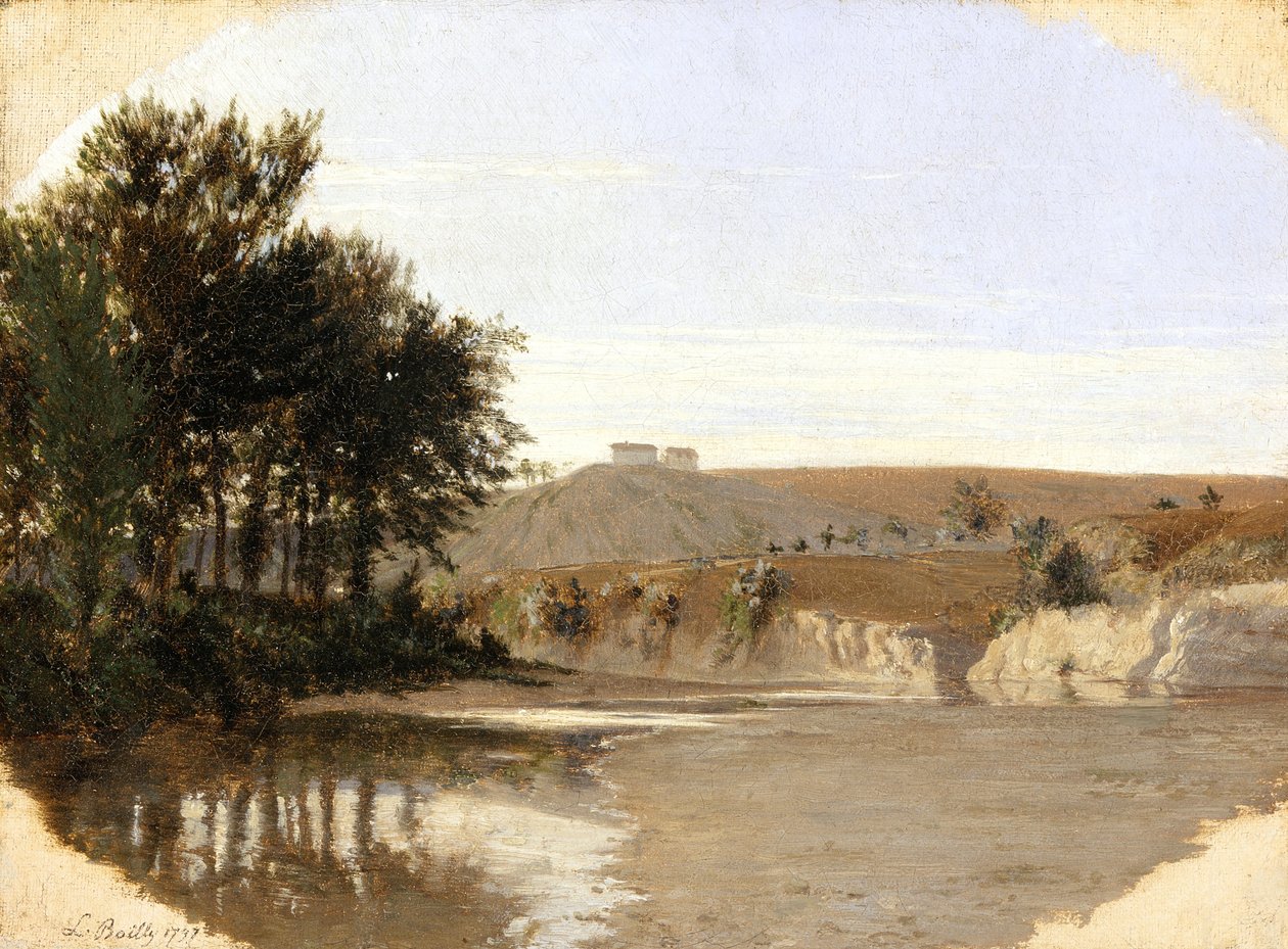 Pohled na jezero, 1797 od Louis Leopold Boilly