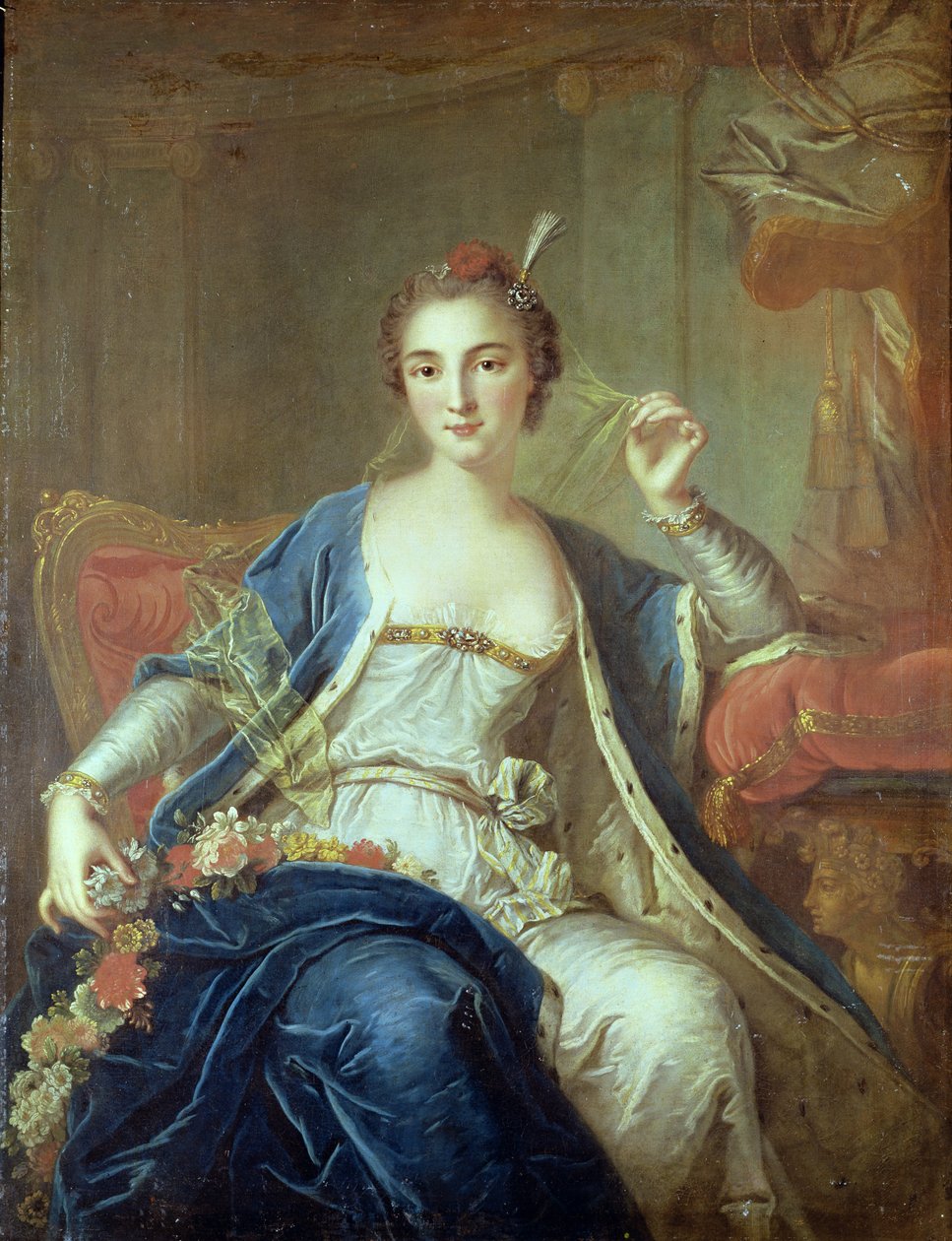 Portrét mademoiselle Marie Salle (asi 1702-56) 1737 od Louis Michel van Loo