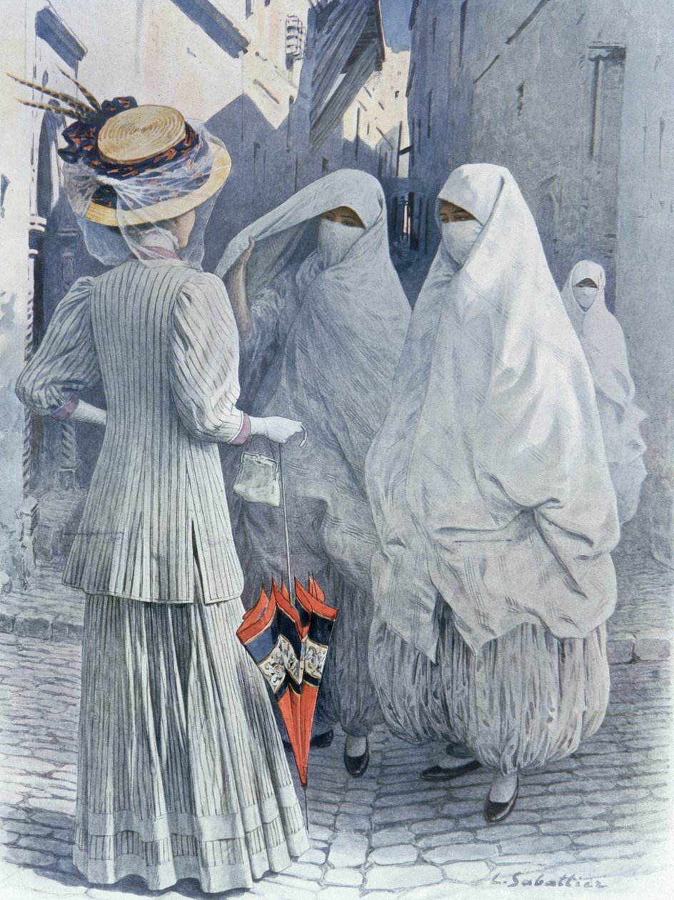 Evropanka v Alžírsku, 1910 od Louis Remy Sabattier