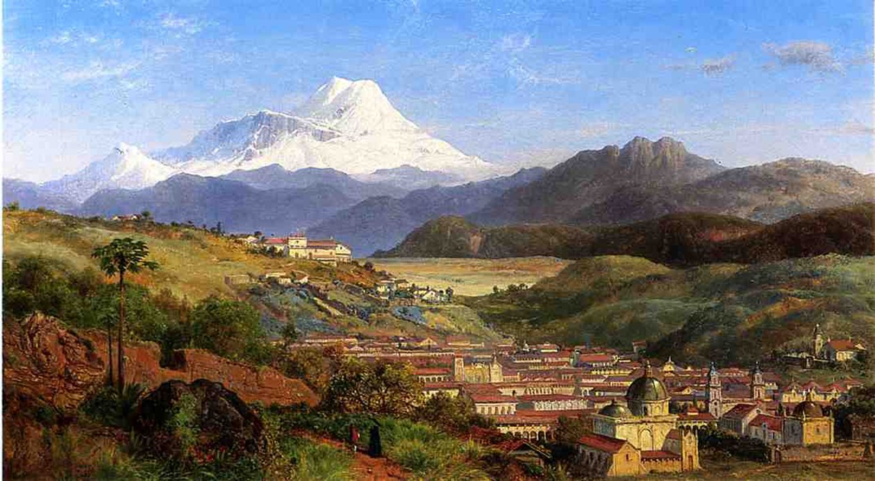 Rio Bamba, Ekvádor, 1859 od Louis Rémy Mignot