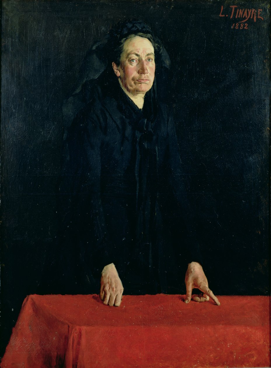 Portrét Louise Clemence Michel (1830-1905) 1882 od Louis Tinayre