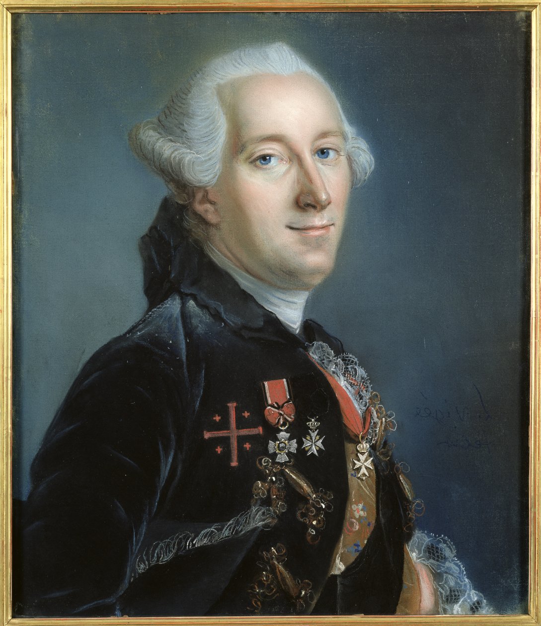 Portrét muže (pastel na papíře) od Louis Vigee