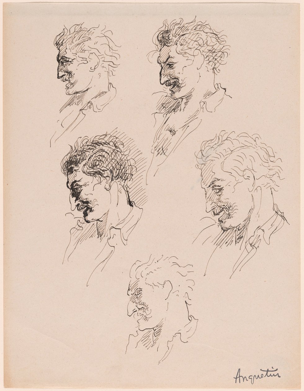 Studie hlavy od Louis Anquetin