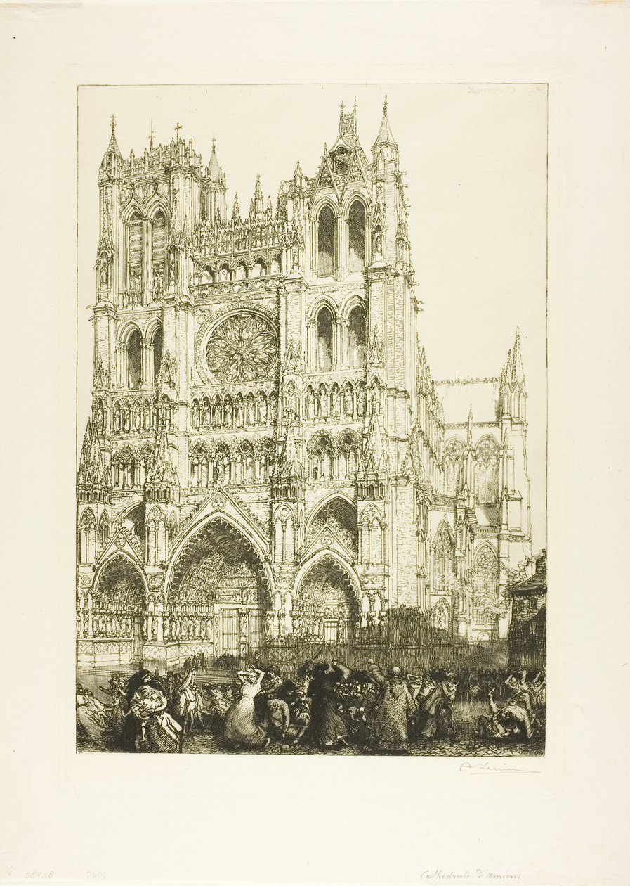 Katedrála v Amiens od Louis Auguste Lepère